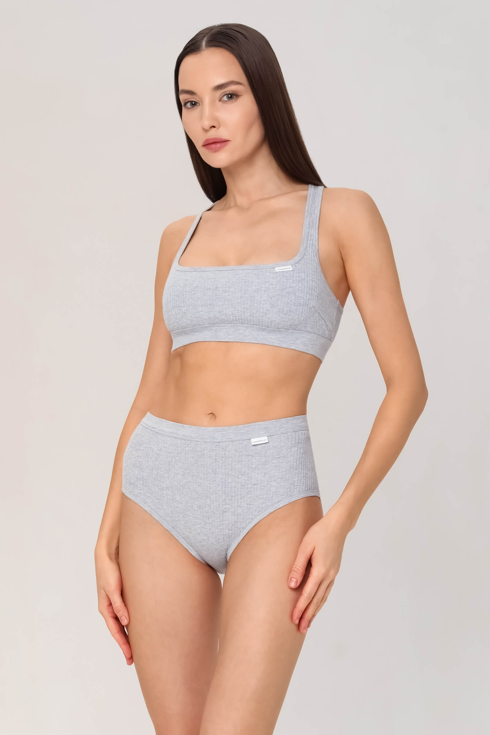 Хлопковые трусы слипы с завышенной посадкой Бренд Chantelle Изображение 4