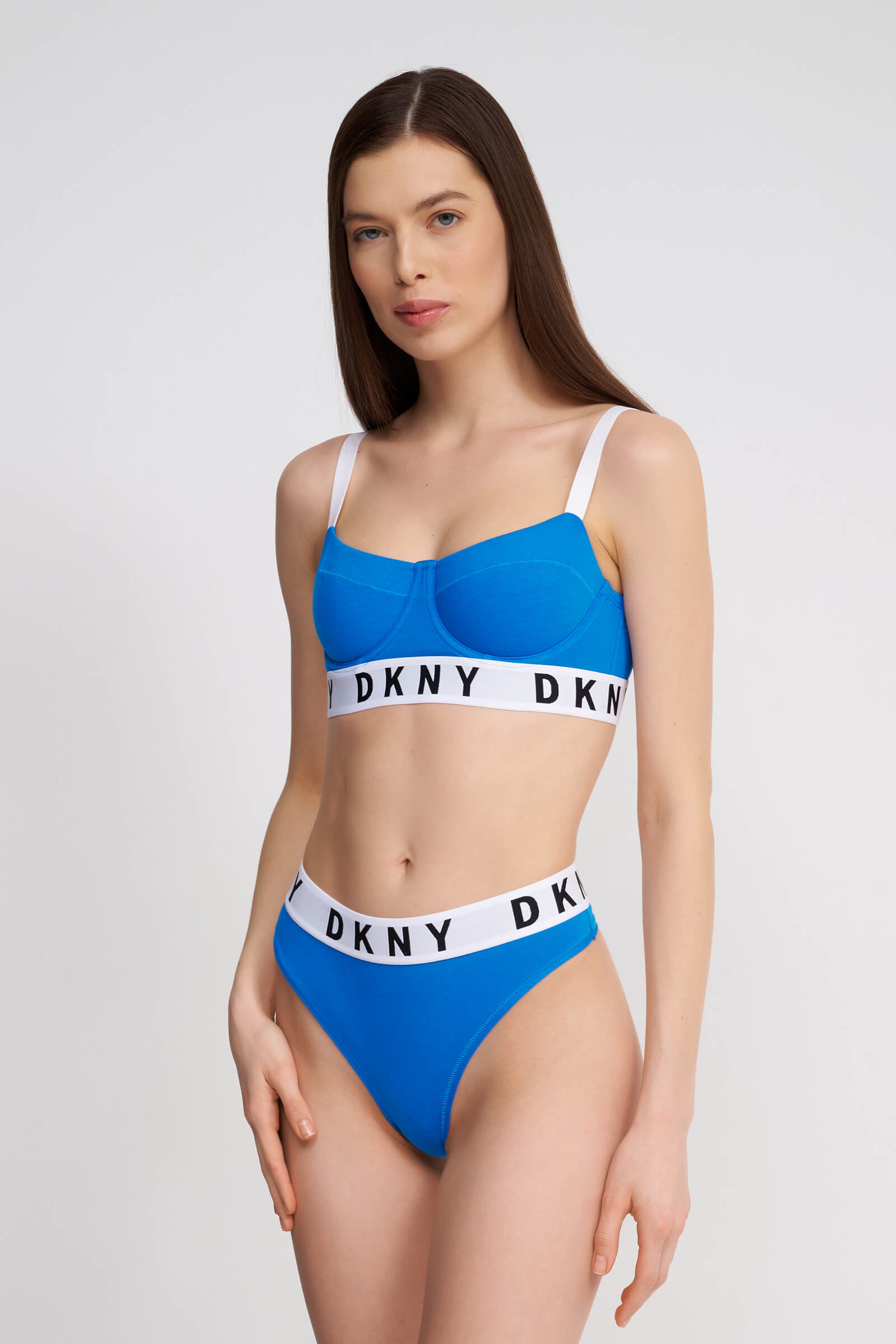 Трусы стринги с логотипом бренда Бренд DKNY Изображение 4