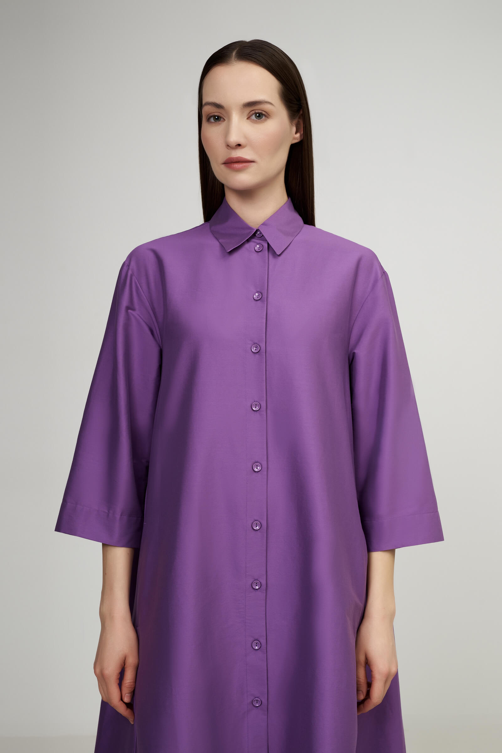 Хлопковое платье-рубашка Бренд Max Mara Изображение 4