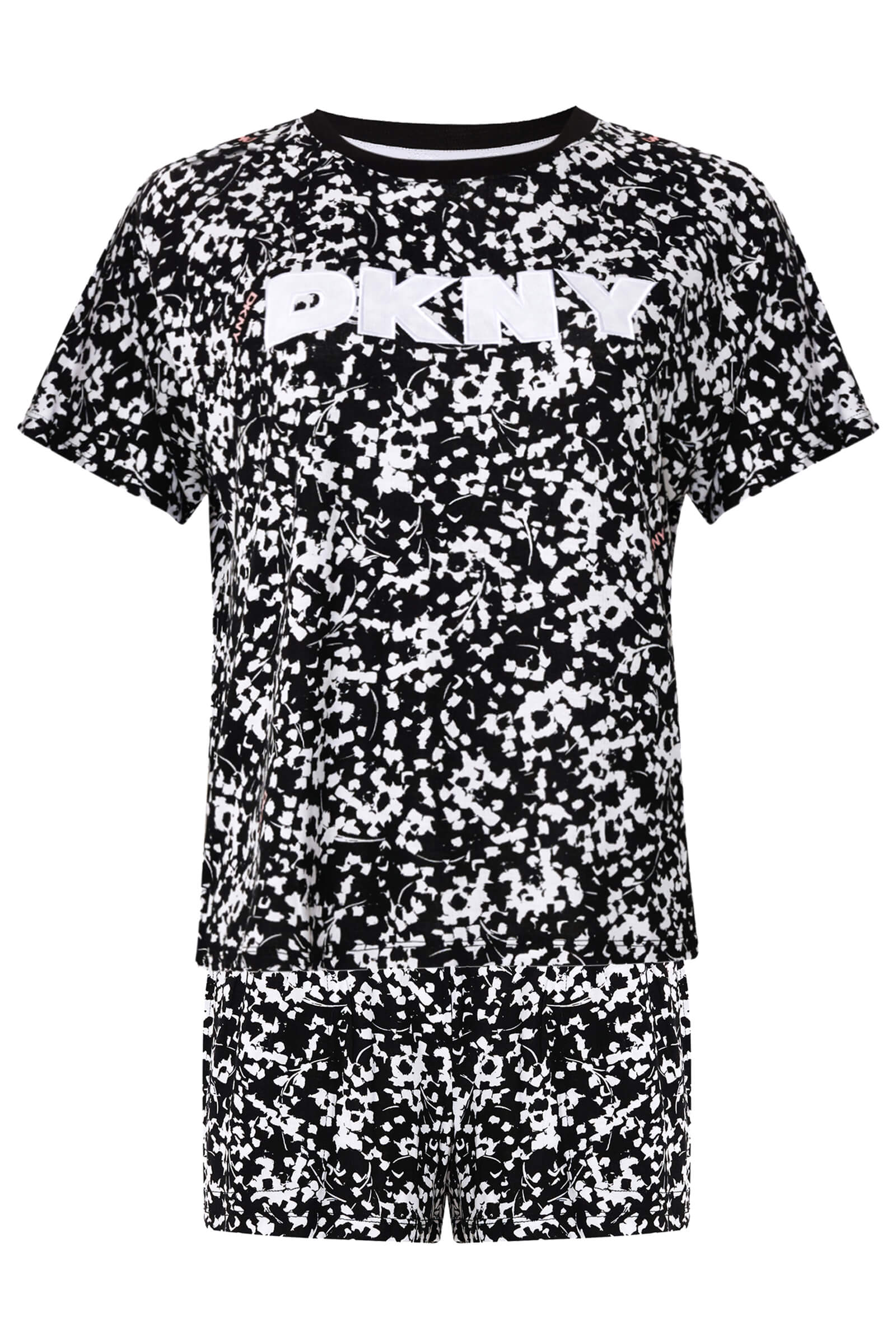 Короткая пижама из шелковистой вискозы Бренд DKNY
