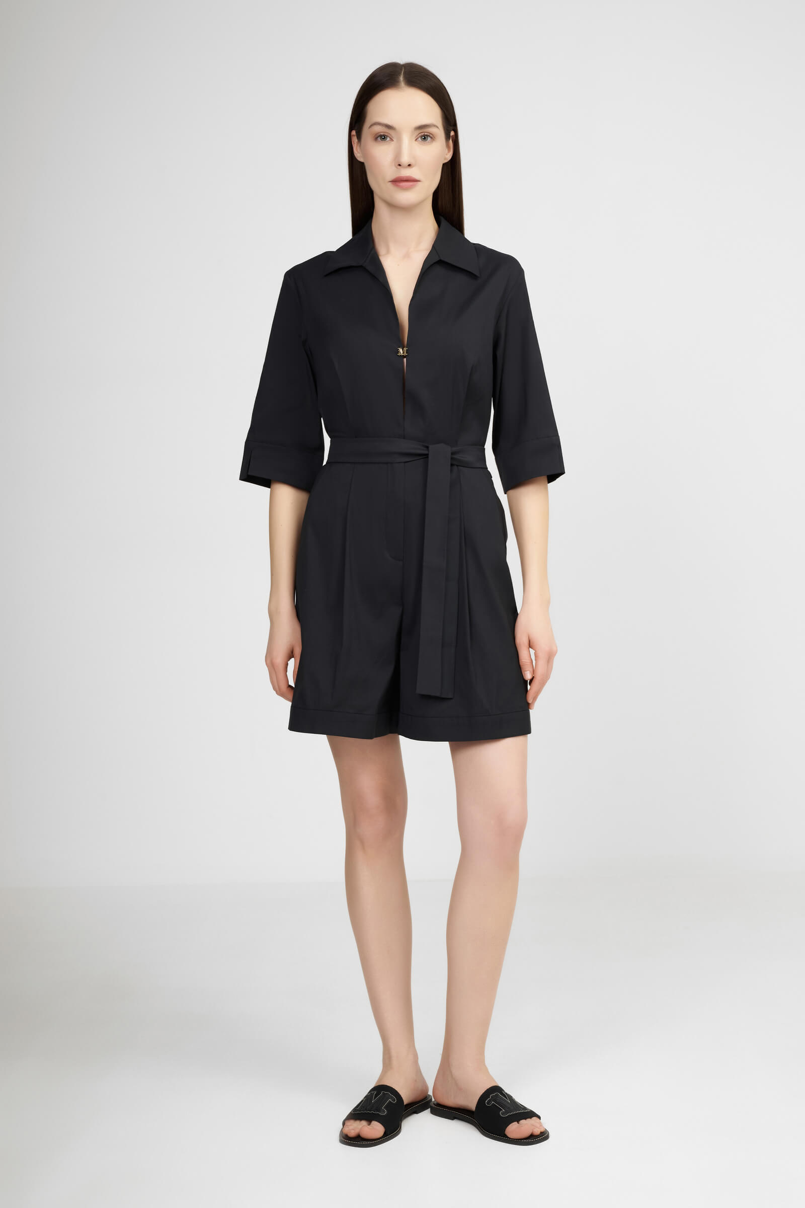 Хлопковый короткий комбинезон Бренд Max Mara Изображение 4