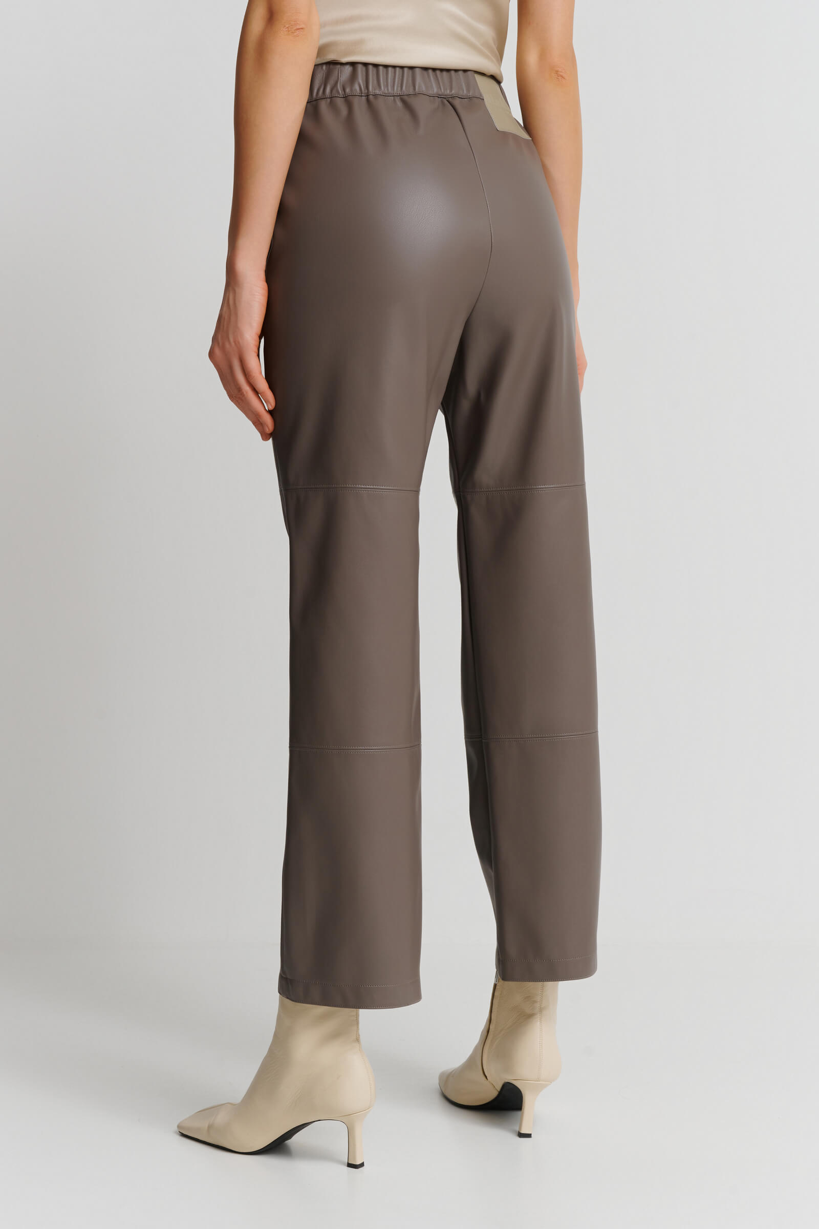 Брюки из экокожи Бренд Max Mara Изображение 3