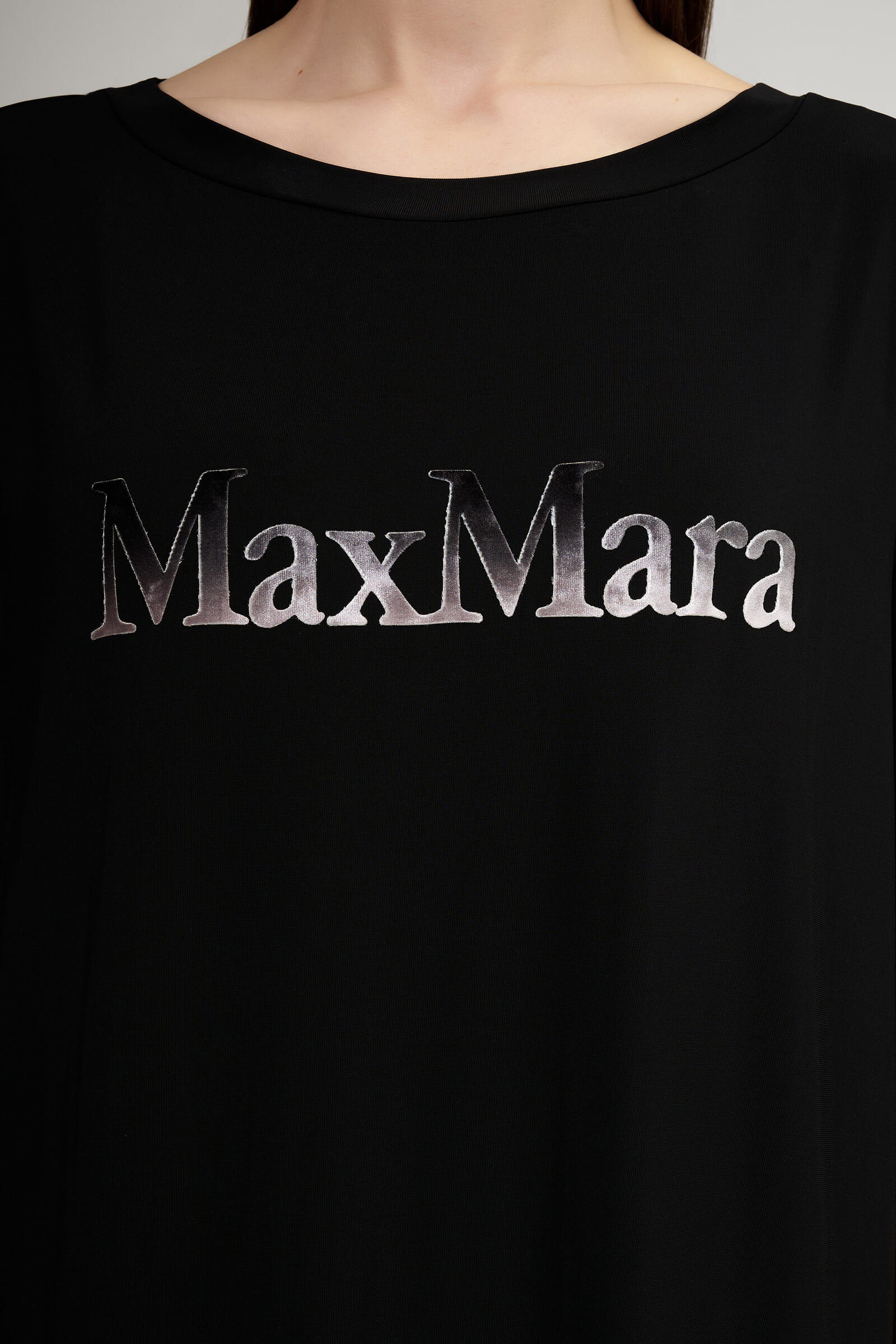 Платье-футболка из шелковистой вискозы Бренд Max Mara Изображение 5