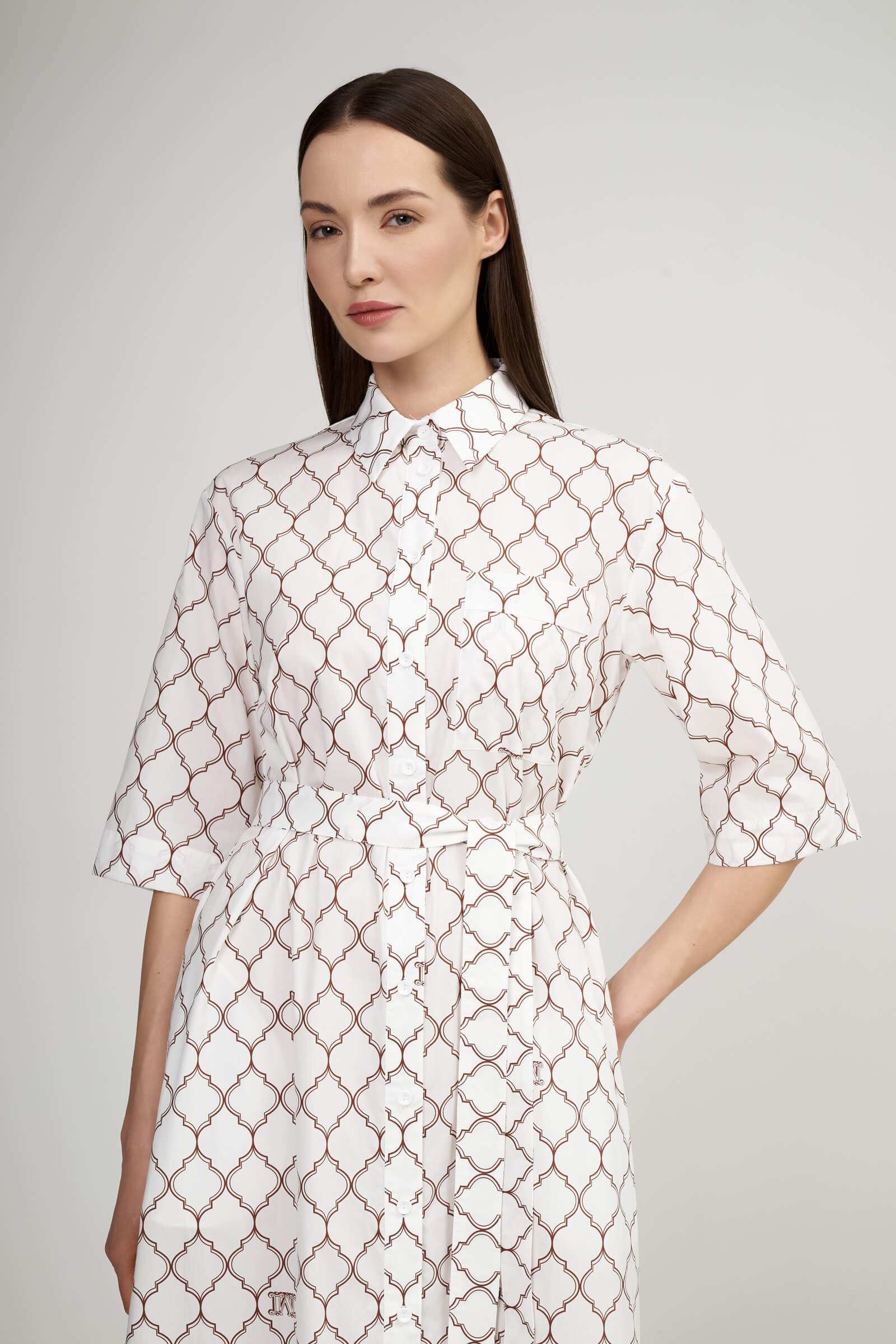 Платье-рубашка из 100% хлопка Бренд Max Mara Изображение 4