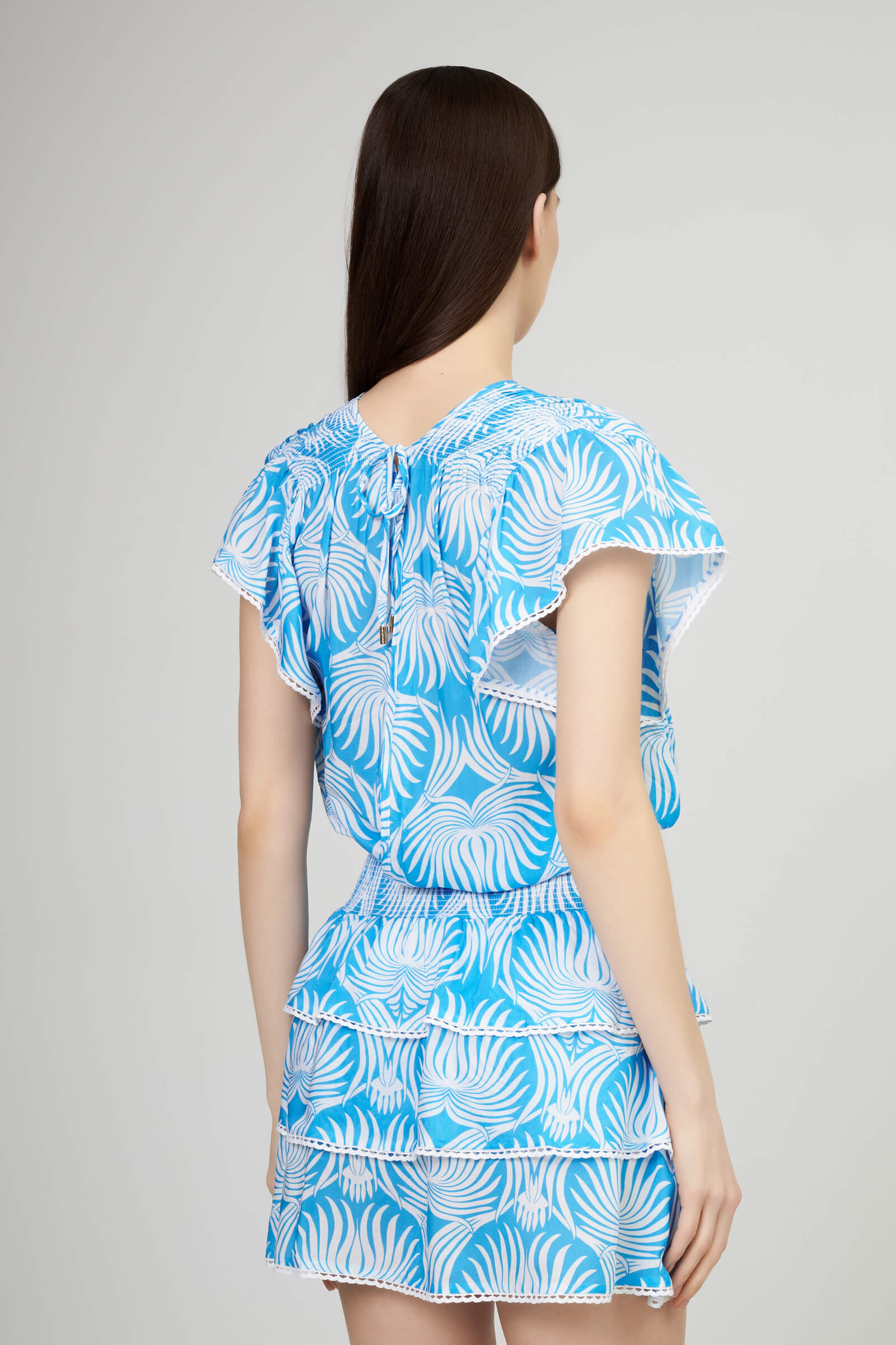 Короткое хлопковое платье Бренд Melissa Odabash Изображение 3