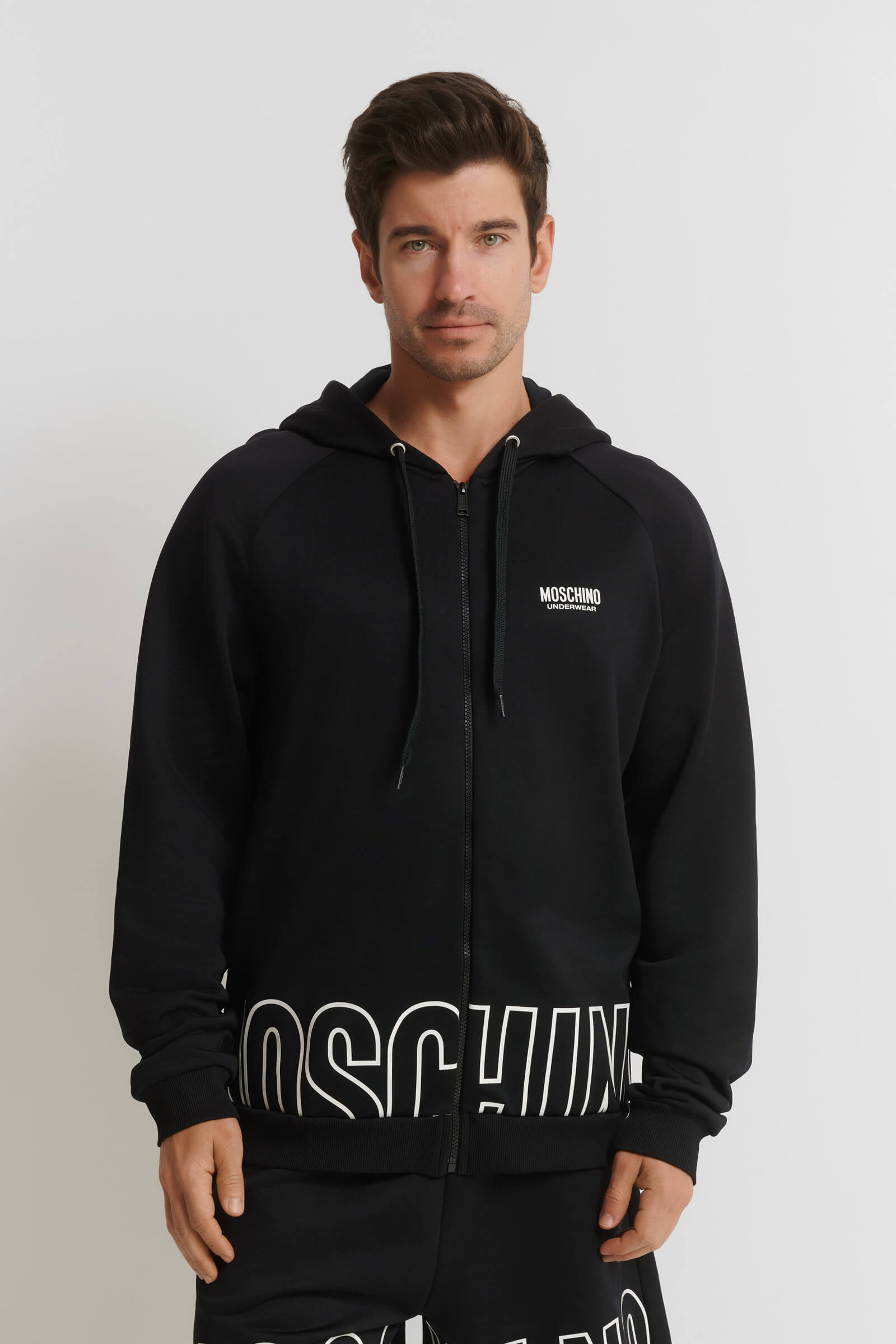 Толстовка с логотипом Бренд Moschino Изображение 2