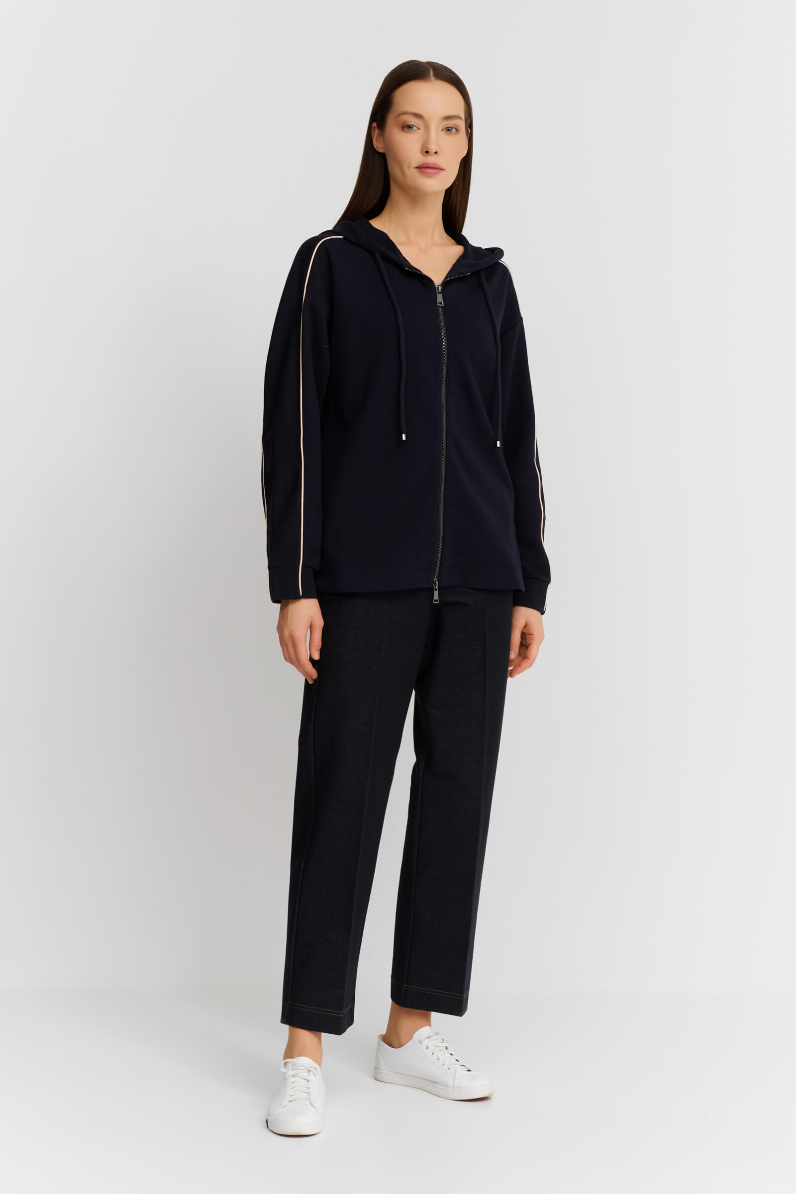 Хлопковая толстовка на молнии Бренд Max Mara Изображение 4