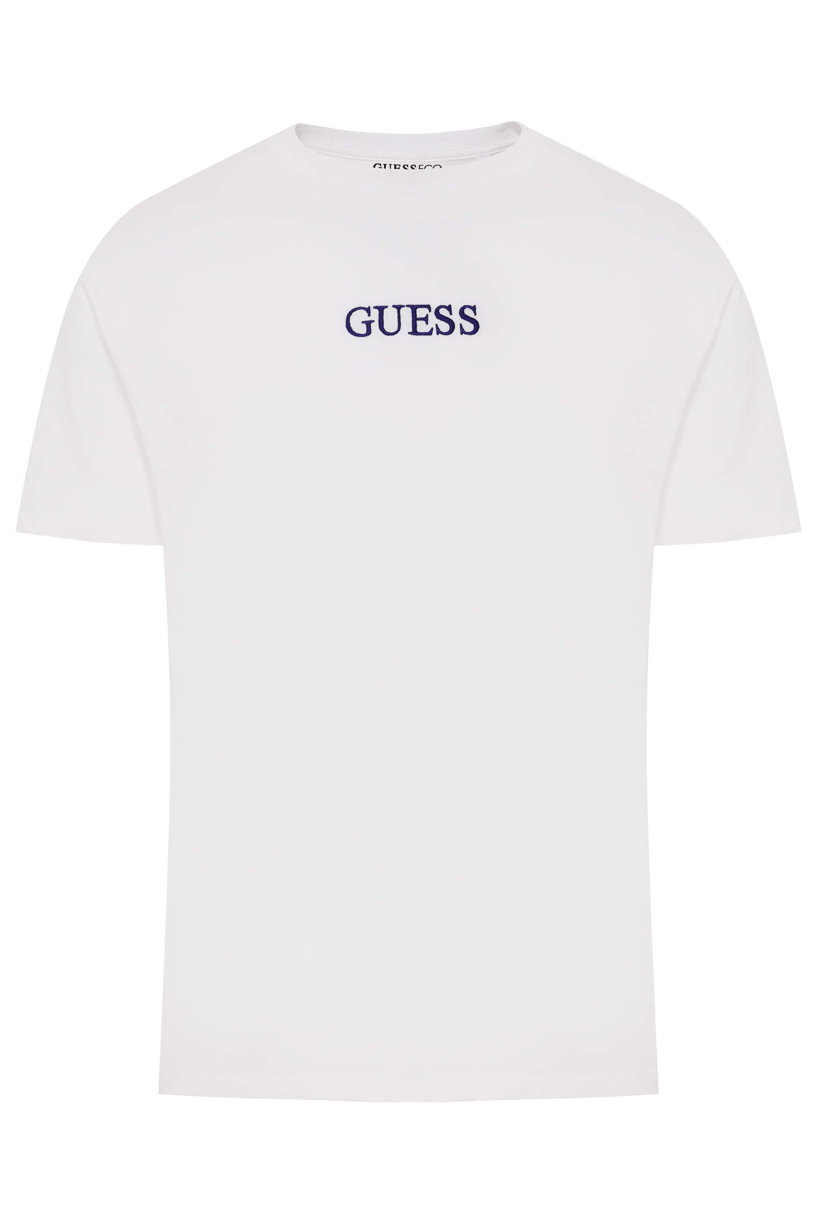 Хлопковая футболка с декором на спине Бренд Guess