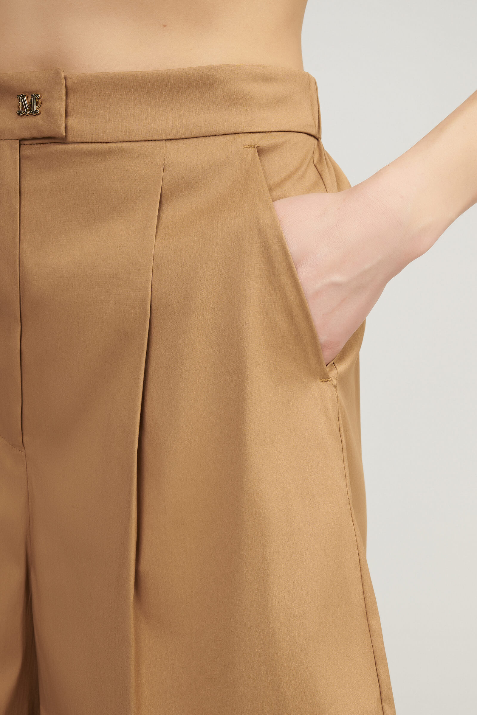 Хлопковые шорты-бермуды на резинке на спине Бренд Max Mara Изображение 5