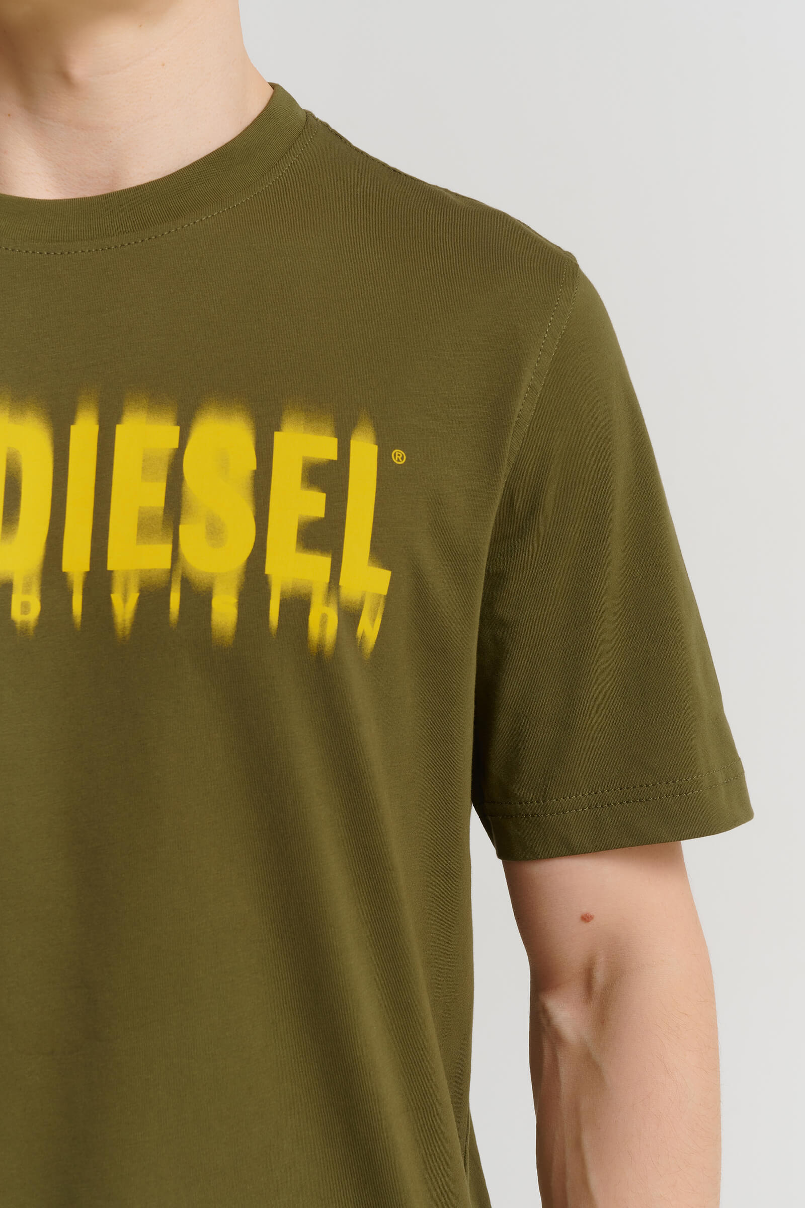 Хлопковая свободная футболка с логотипом Бренд Diesel Изображение 5