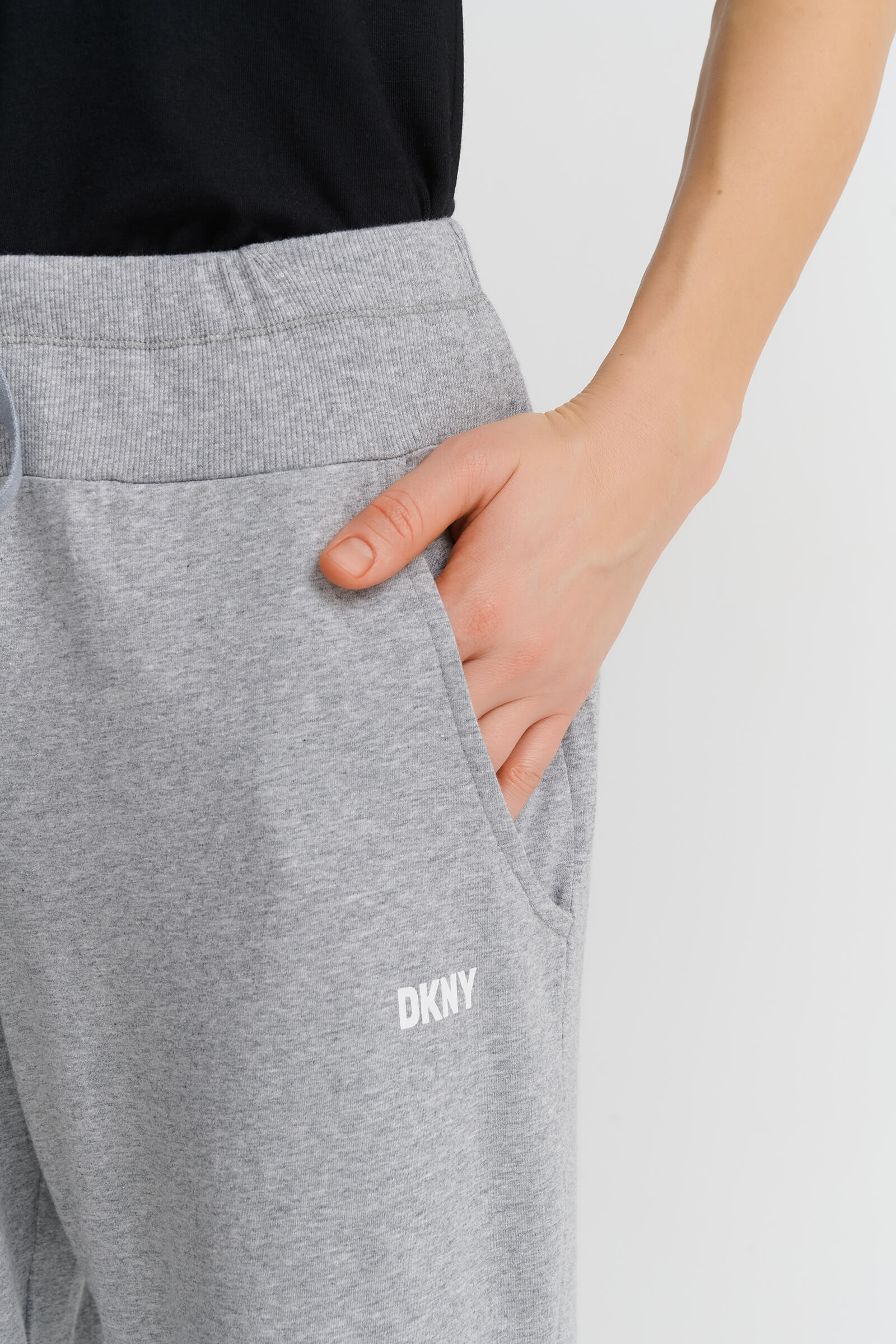 Пижамные хлопковые брюки с поясом на завязках Бренд DKNY Изображение 6