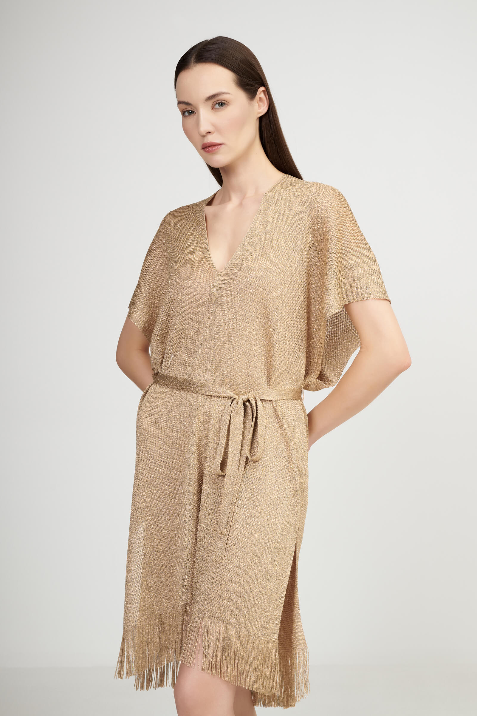 Трикотажная туника с бахромой Бренд Max Mara Изображение 4