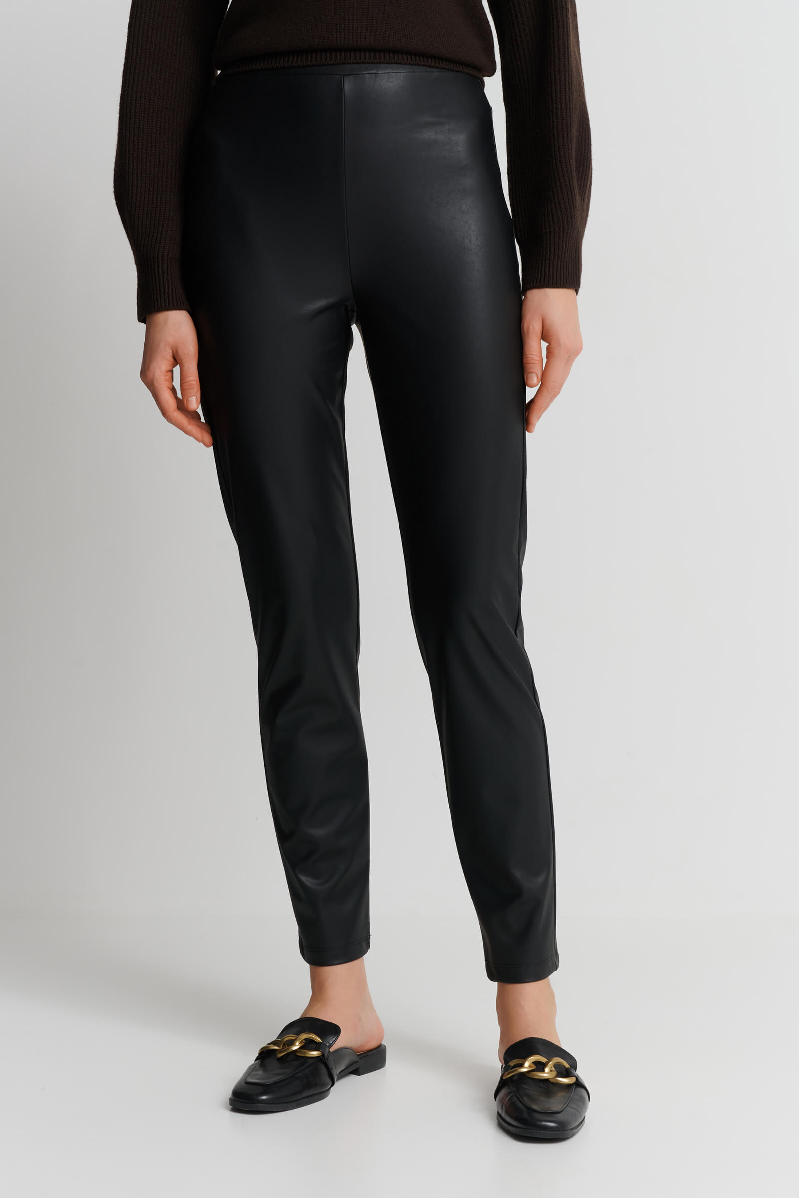 Брюки из экокожи Бренд Max Mara Изображение 2