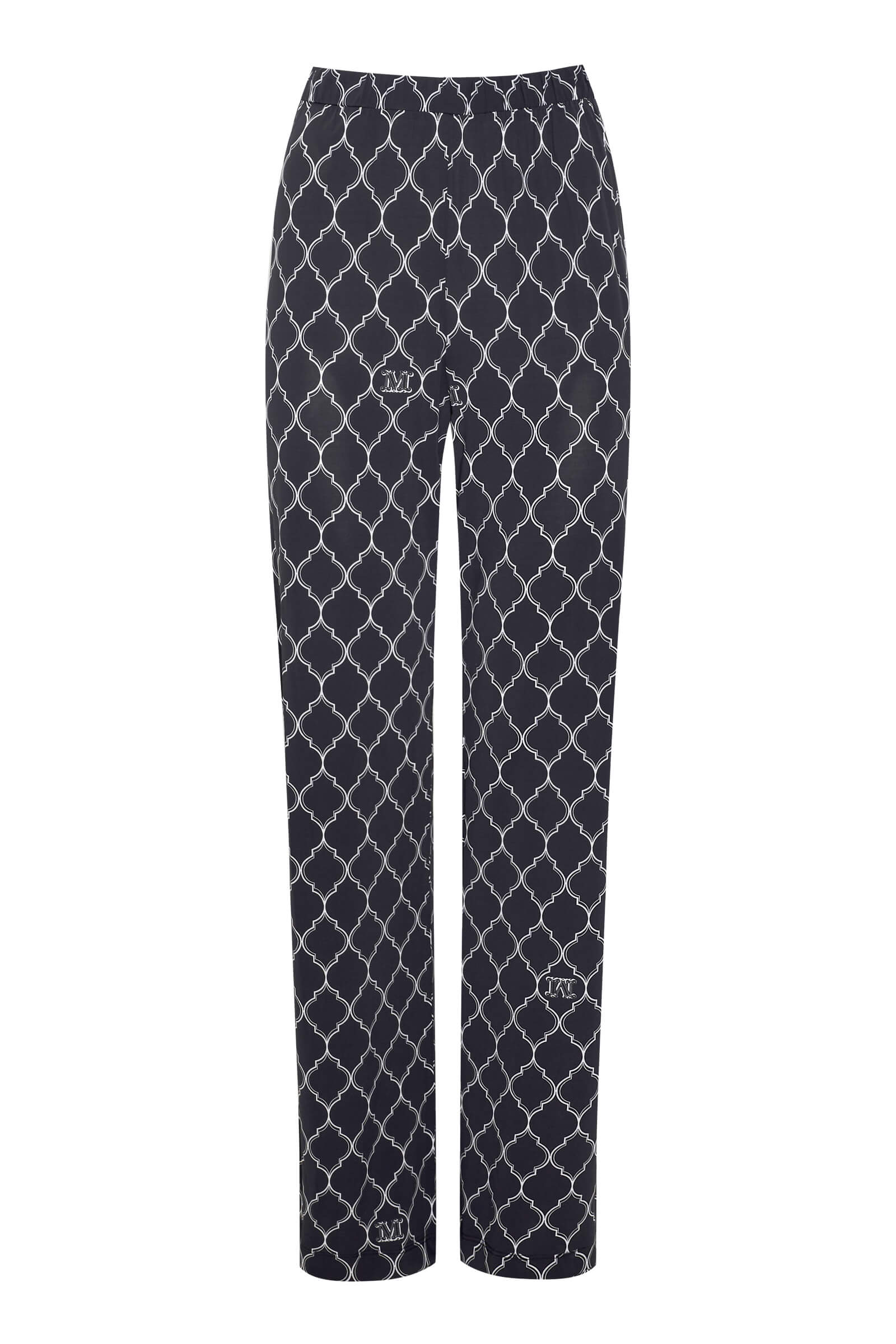 Прямые брюки на резинке из шелковистой вискозы Бренд Max Mara