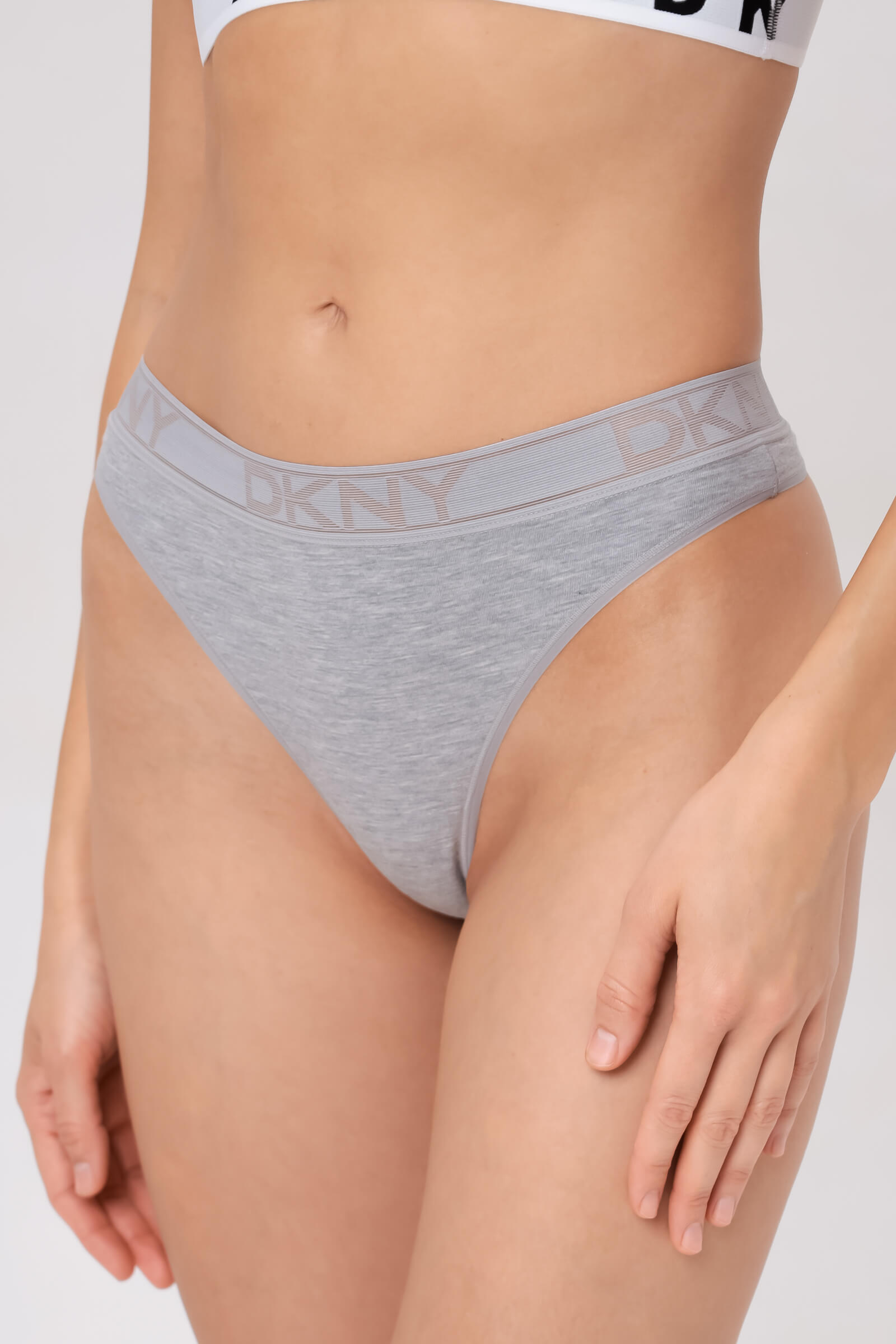 Трусы стринги с логотипом бренда Бренд DKNY Изображение 2