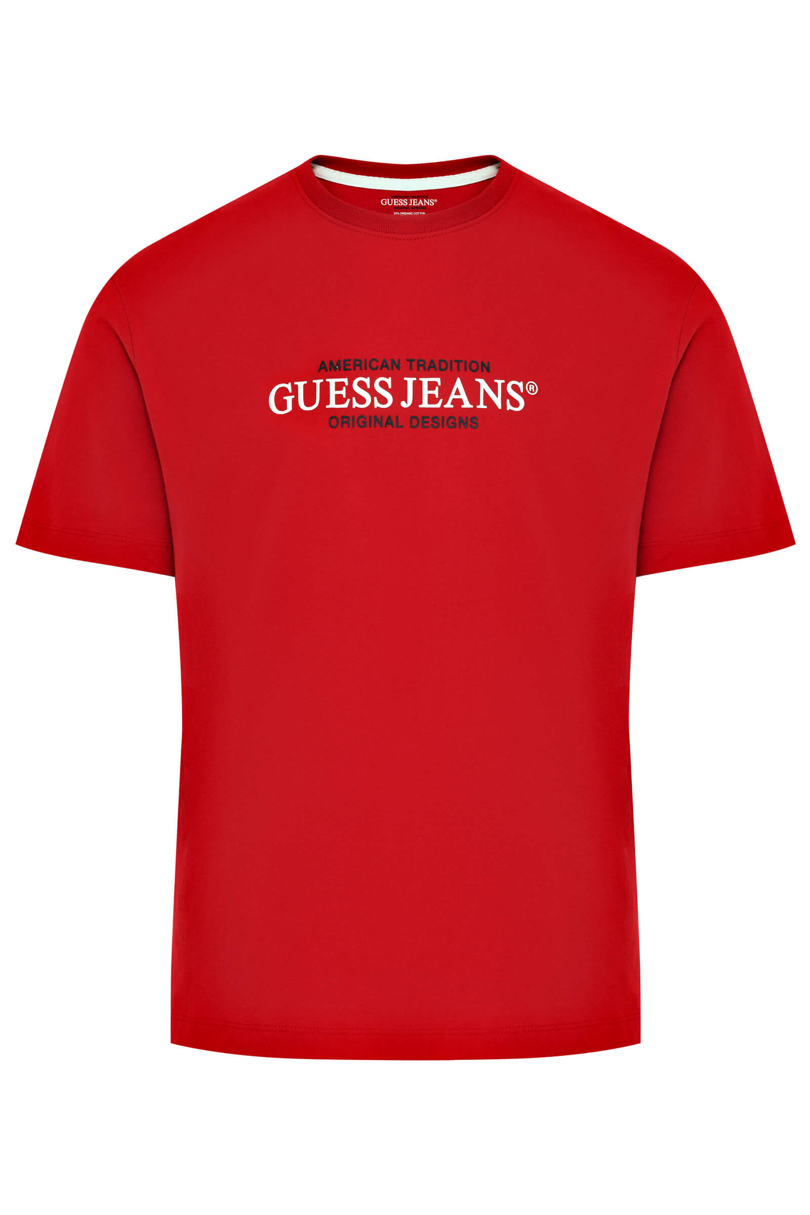 Хлопковая футболка с логотипом Бренд Guess