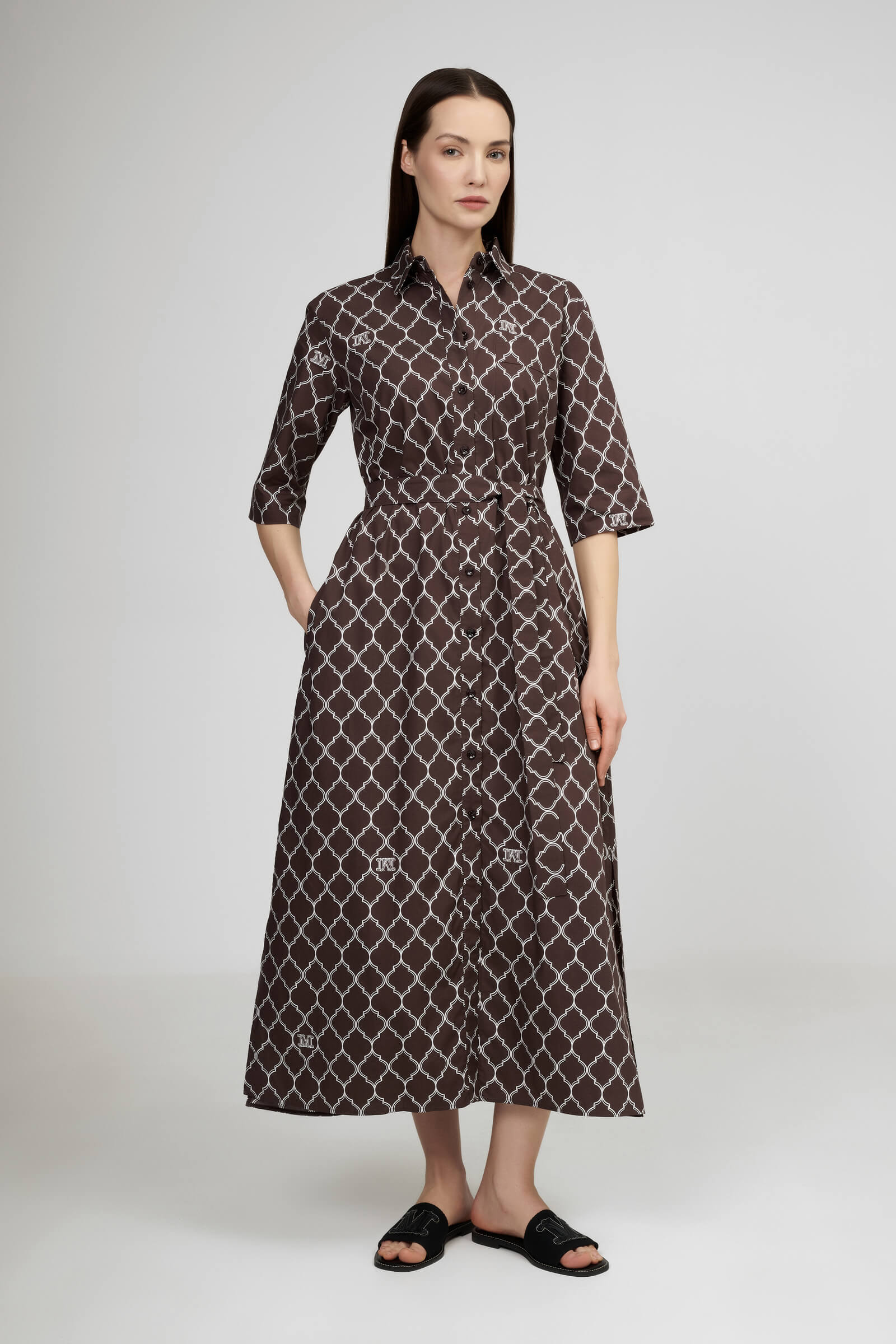 Платье-рубашка из 100% хлопка Бренд Max Mara Изображение 2