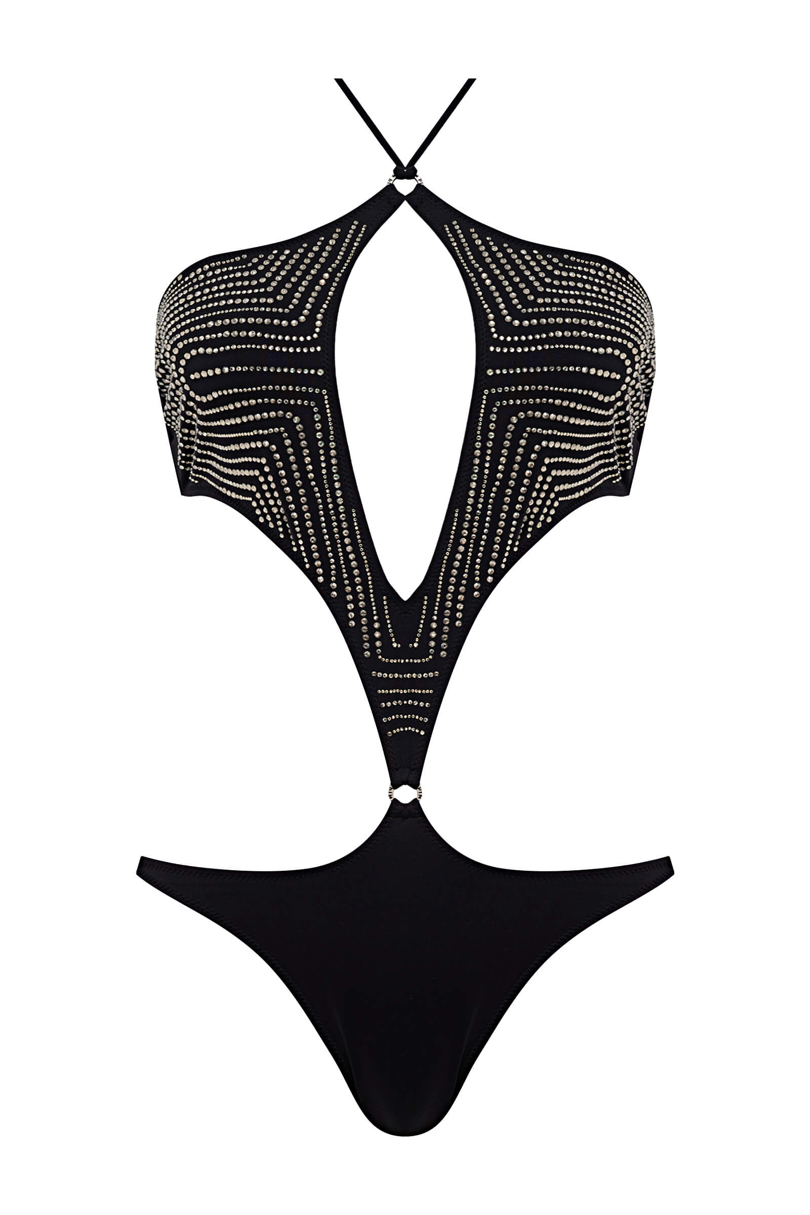 Слитный купальник трикини с кристаллами Swarovski Бренд Pin-Up Stars
