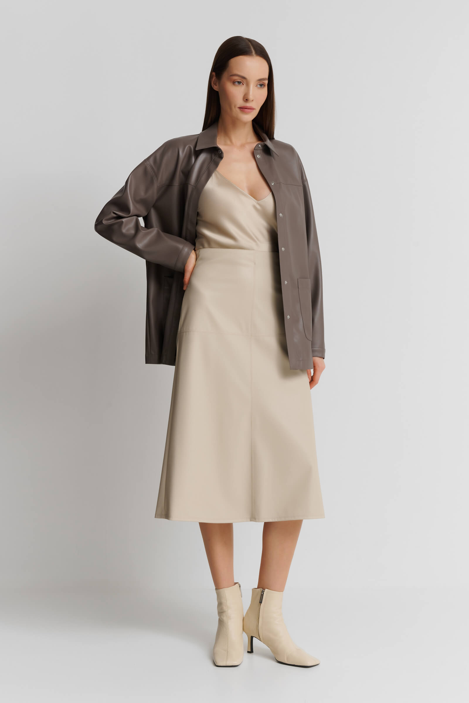 Юбка из экокожи Бренд Max Mara Изображение 4