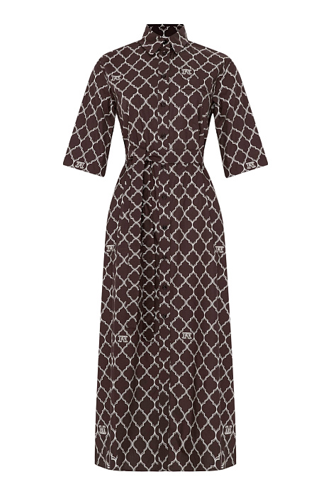 Платье-рубашка из 100% хлопка Бренд Max Mara
