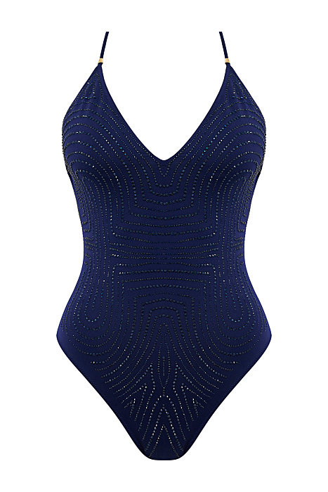 Слитный купальник с кристаллами Swarovski Бренд Pin-Up Stars