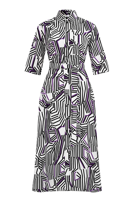 Платье-рубашка из 100% хлопка Бренд Max Mara