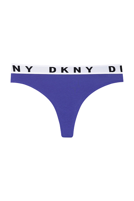 Трусы стринги с логотипом бренда Бренд DKNY