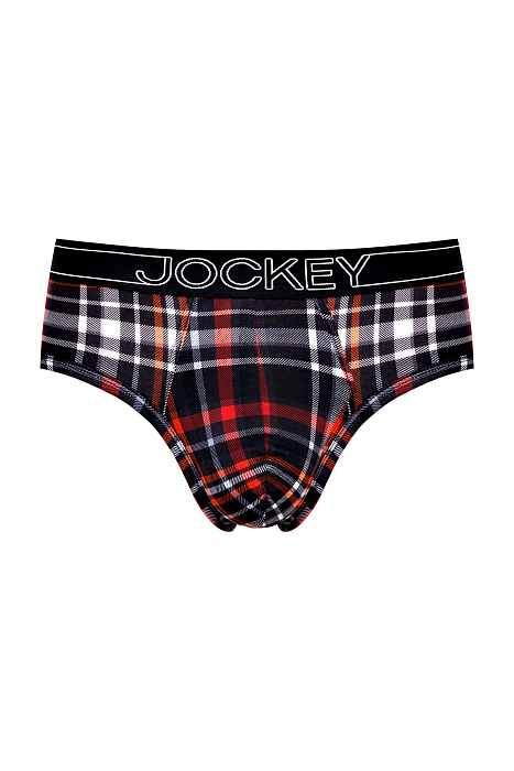 Трусы брифы из хлопка с логотипом на поясе Бренд Jockey