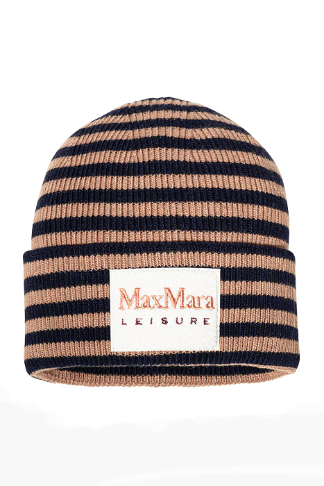 Шапка с логотипом бренда Бренд Max Mara