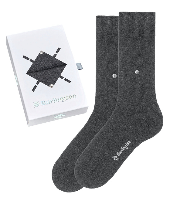 Мужские носки 2 пары Burlington Basic Gift Box Бренд Burlington