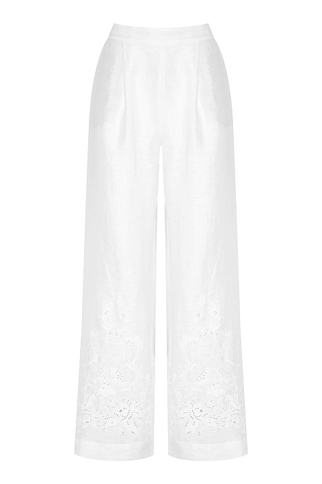 Льняные свободные брюки на резинке Бренд Ermanno Scervino