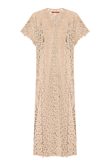 Длинная кружевная туника из хлопка Бренд Ermanno Scervino