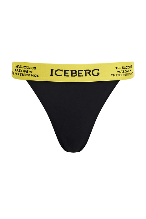 Плавки бразилиана с логотипом бренда Бренд Iceberg