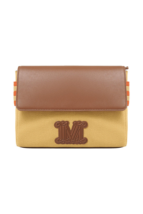 Клатч из плотного хлопка с логотипом Бренд Max Mara