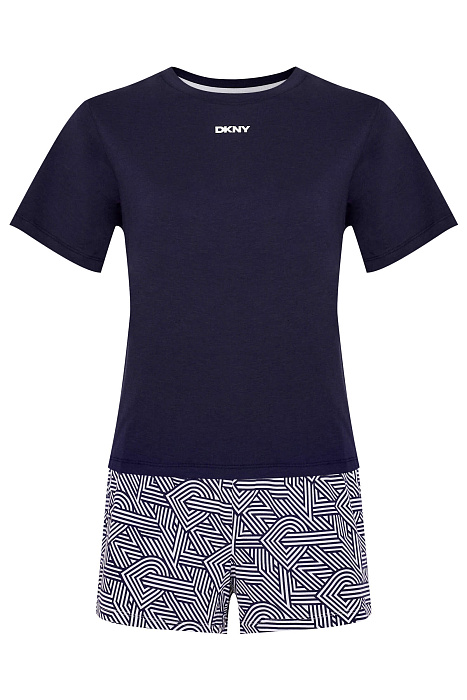 Пижама из смесового хлопка Бренд DKNY