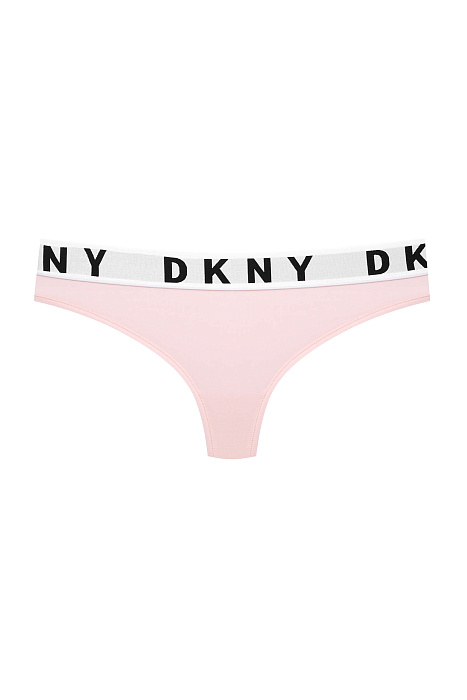 Трусы стринги с логотипом бренда Бренд DKNY