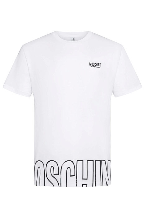 Хлопковая футболка Бренд Moschino