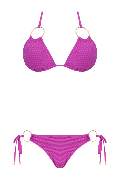 Раздельный купальник без косточек с золотистыми кольцами Бренд Miss Bikini