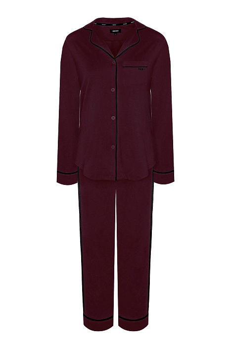 Хлопковая длинная пижама Бренд DKNY