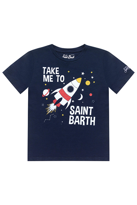 Хлопковая детская футболка Бренд Mc2 Saint Barth