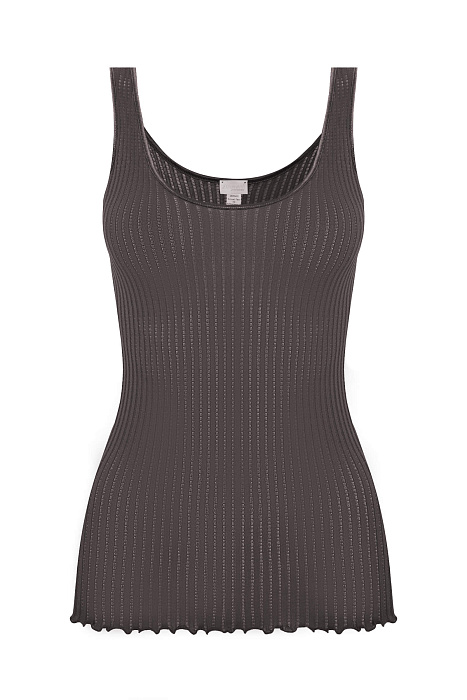 Топ в рубчик из швейцарского хлопка Бренд Zimmerli