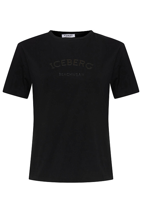 Хлопковая футболка с логотипом на груди Бренд Iceberg