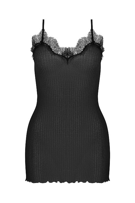 Хлопковая майка с кружевом Бренд Zimmerli