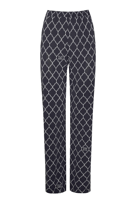 Прямые брюки на резинке из шелковистой вискозы Бренд Max Mara